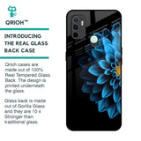 Half Blue Flower Glass Case for Oppo A33
