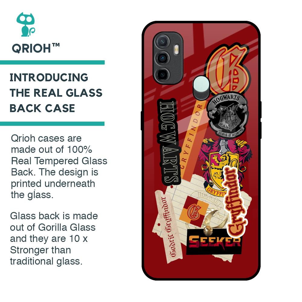 Gryffindor Glass Case for Oppo A33