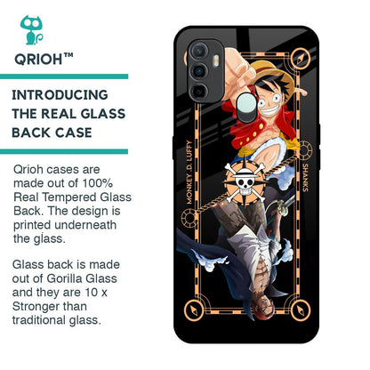 Shanks & Luffy Glass Case for Oppo A33