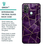 Geometric Purple Glass Case For Oppo A33