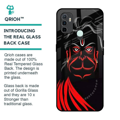 Lord Hanuman Glass Case For Oppo A33