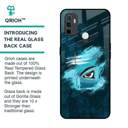 Power Of Trinetra Glass Case For Oppo A33