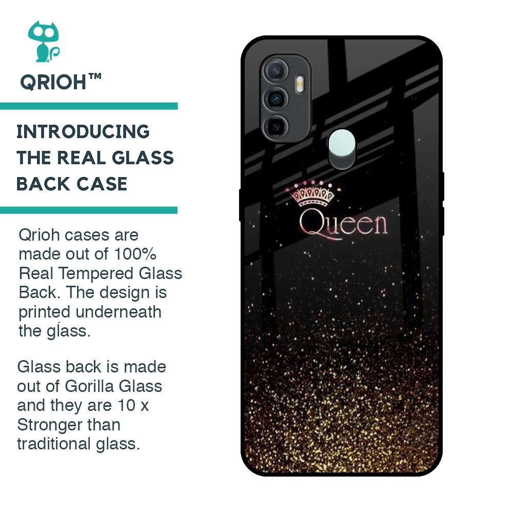 I Am The Queen Glass Case for Oppo A33