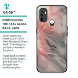 Pink And Grey Marble Glass Case For Oppo A33