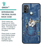 Kitty In Pocket Glass Case For Oppo A33