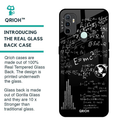 Funny Math Glass Case for Oppo A33