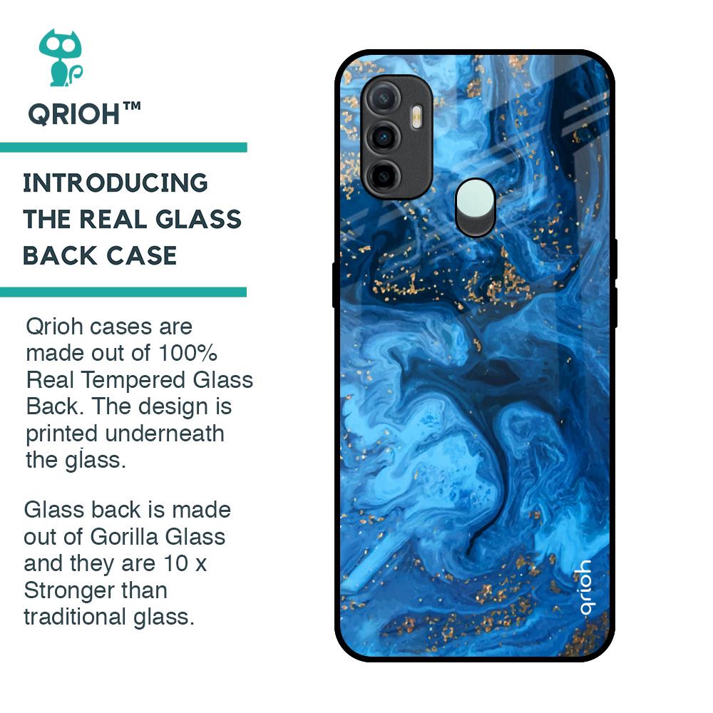 Gold Sprinkle Glass Case for Oppo A33