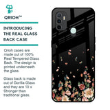 Floating Floral Print Glass Case for Oppo A33