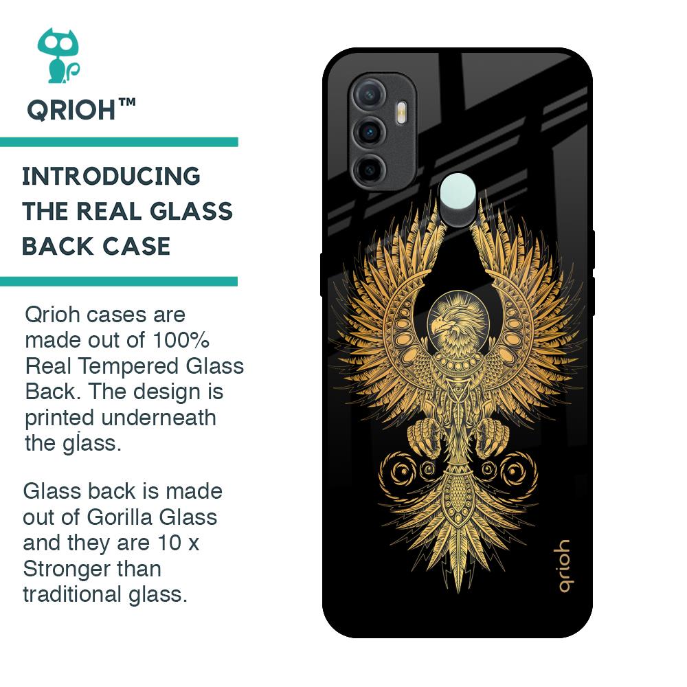 Mythical Phoenix Art Glass Case for Oppo A33