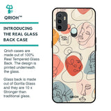 Abstract Faces Glass Case for Oppo A33