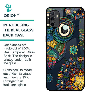 Owl Art Glass Case for Oppo A33
