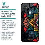 Retro Gorgeous Flower Glass Case for Oppo A33
