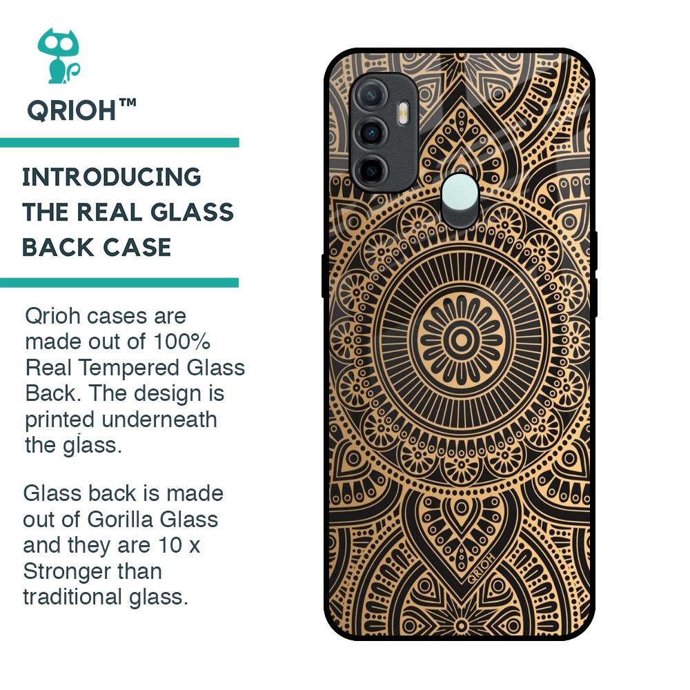 Luxury Mandala Glass Case for Oppo A33