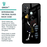 Luffy Line Art Glass Case for Oppo A33