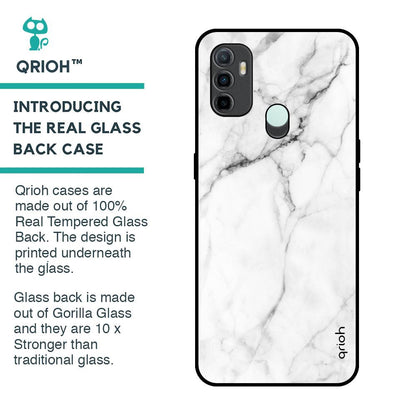 Modern White Marble Glass Case for Oppo A33