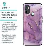 Purple Gold Marble Glass Case for Oppo A33