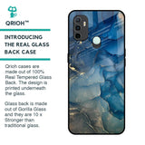 Blue Cool Marble Glass Case for Oppo A33