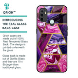 Electroplated Geometric Marble Glass Case for Oppo A33