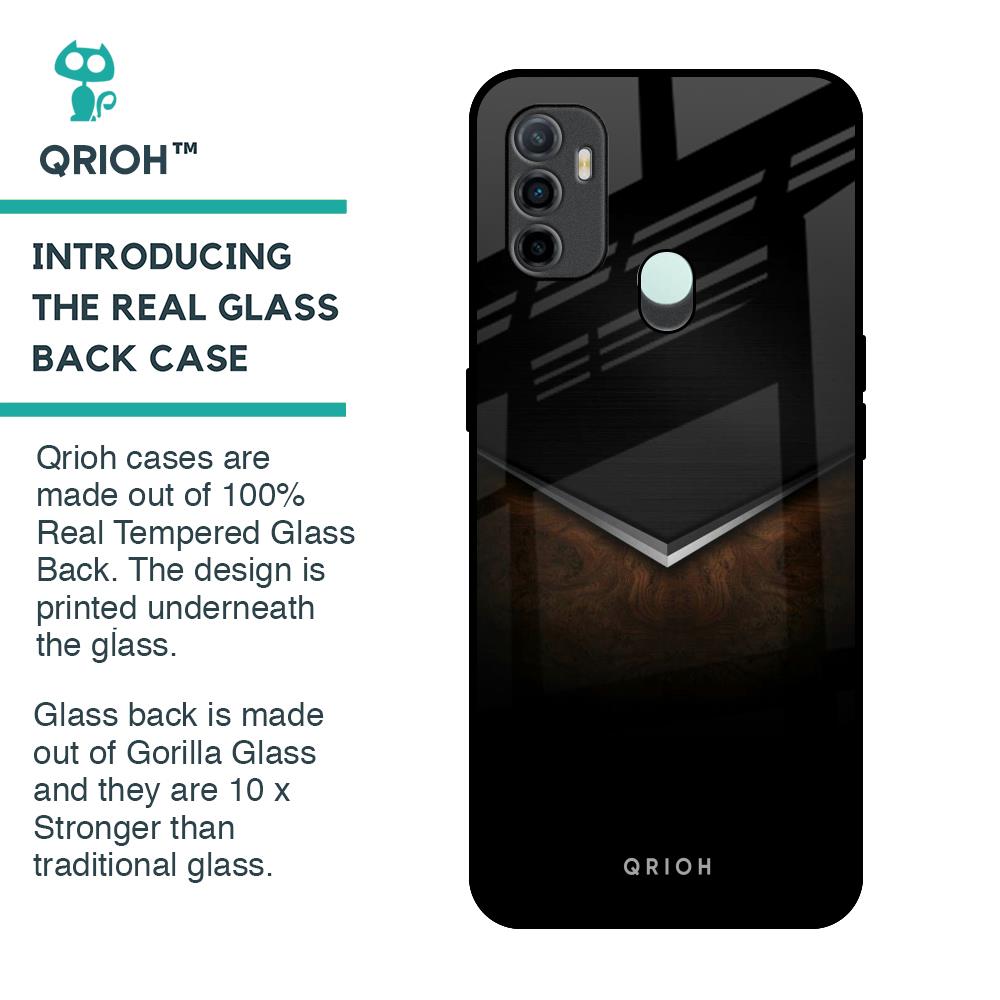 Dark Walnut Glass Case for Oppo A33