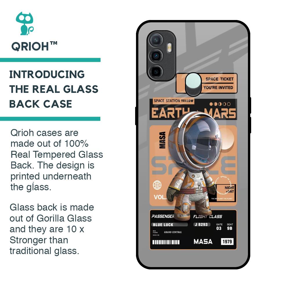 Space Ticket Glass Case for Oppo A33