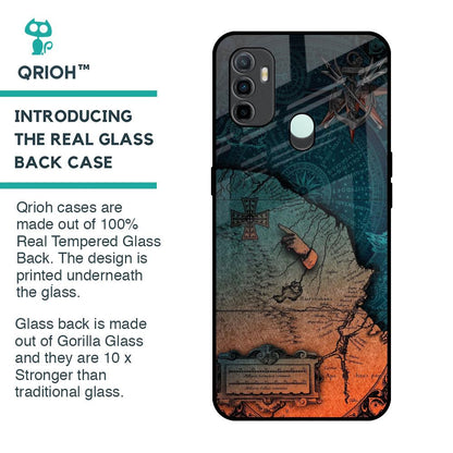 Geographical Map Glass Case for Oppo A33