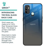 Blue Grey Ombre Glass Case for Oppo A33