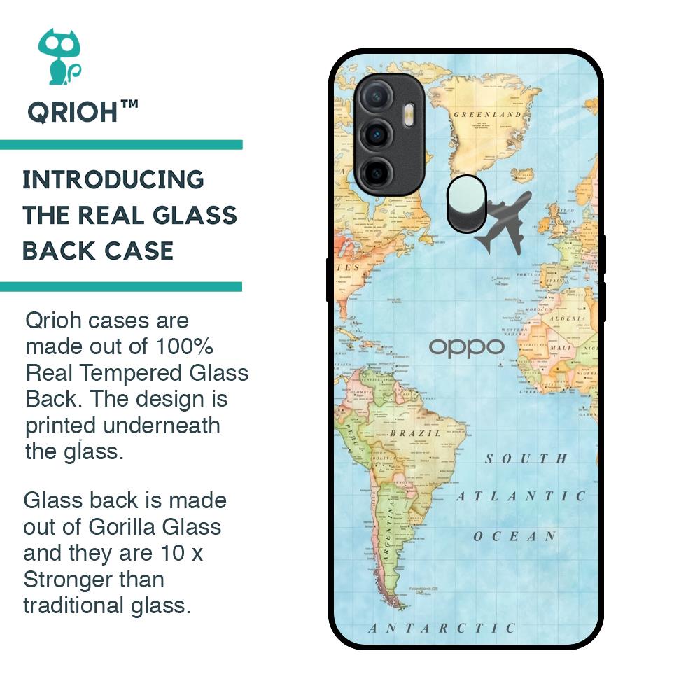 Fly Around The World Glass Case for Oppo A33