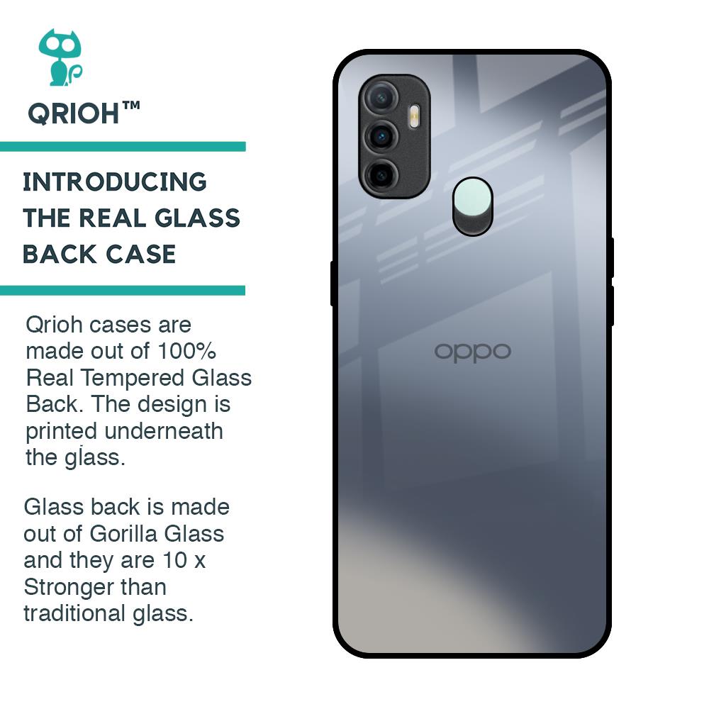 Space Grey Gradient Glass Case for Oppo A33