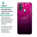Purple Ombre Pattern Glass Case for Oppo A33