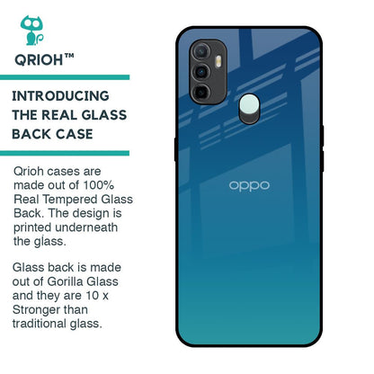 Celestial Blue Glass Case For Oppo A33