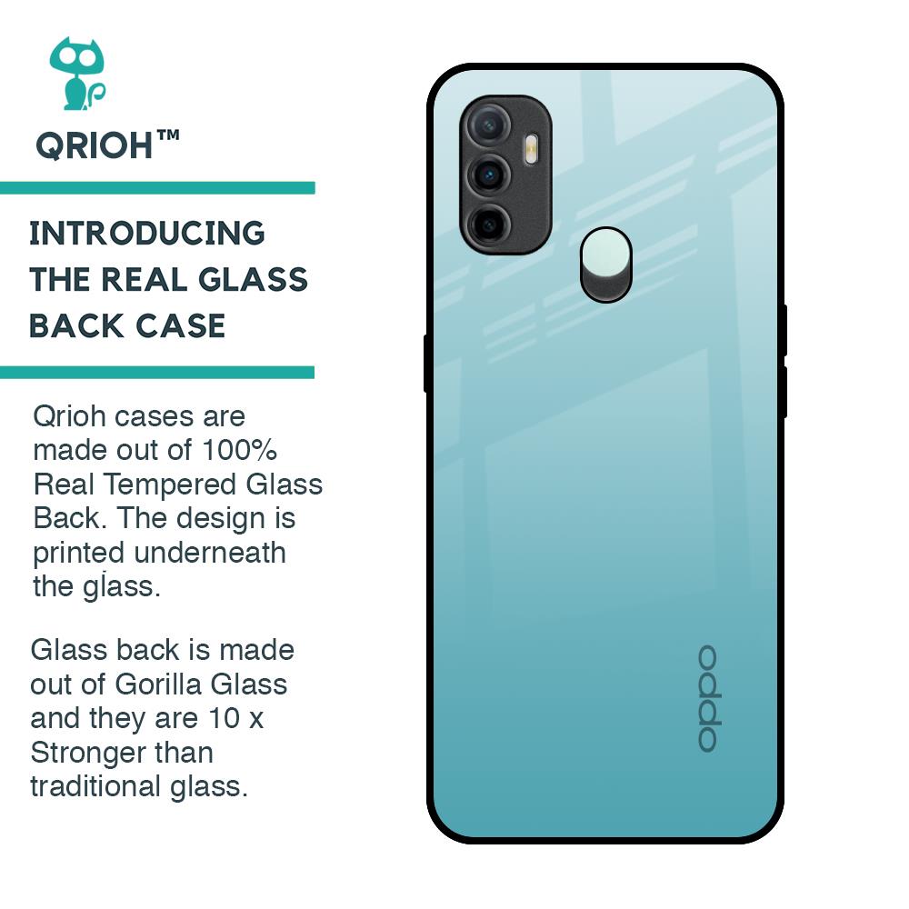 Arctic Blue Glass Case For Oppo A33