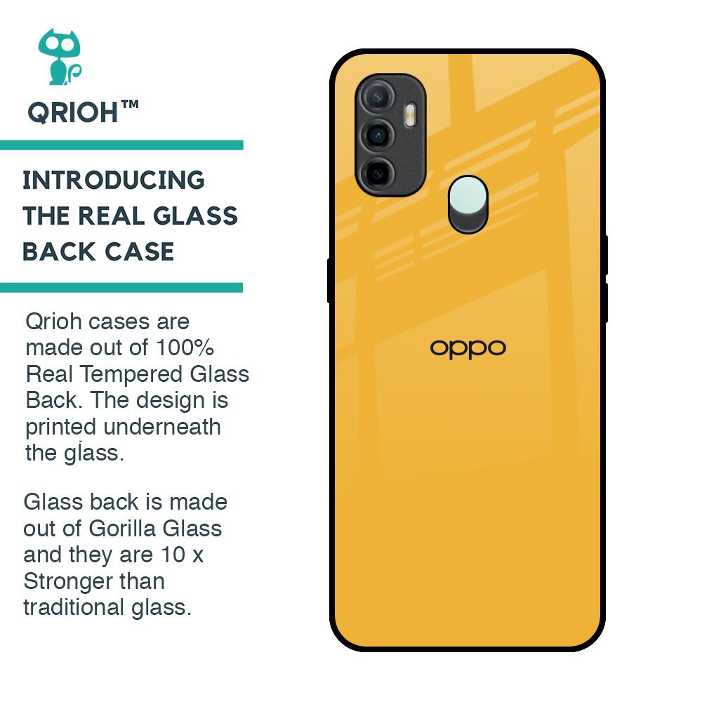Fluorescent Yellow Glass case for Oppo A33