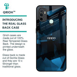 Polygonal Blue Box Glass Case For Oppo A33