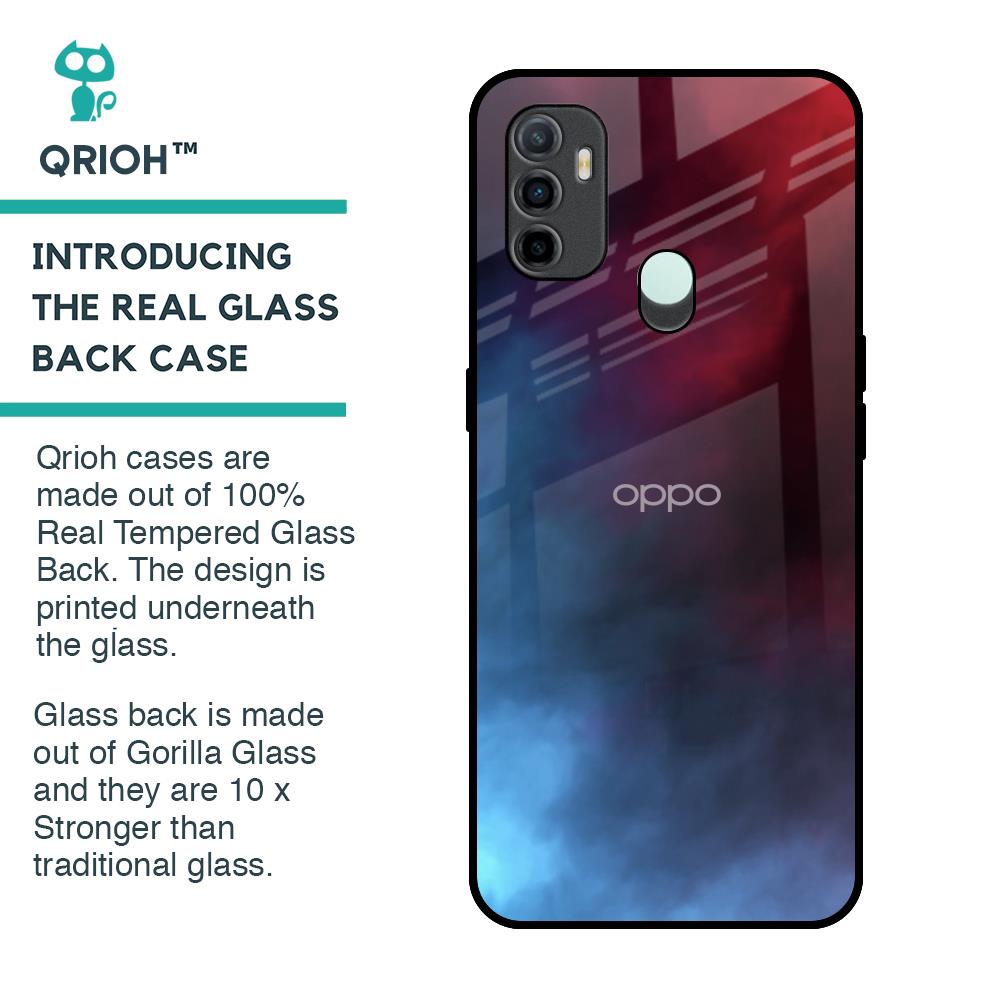 Smokey Watercolor Glass Case for Oppo A33