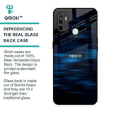 Blue Rough Abstract Glass Case for Oppo A33
