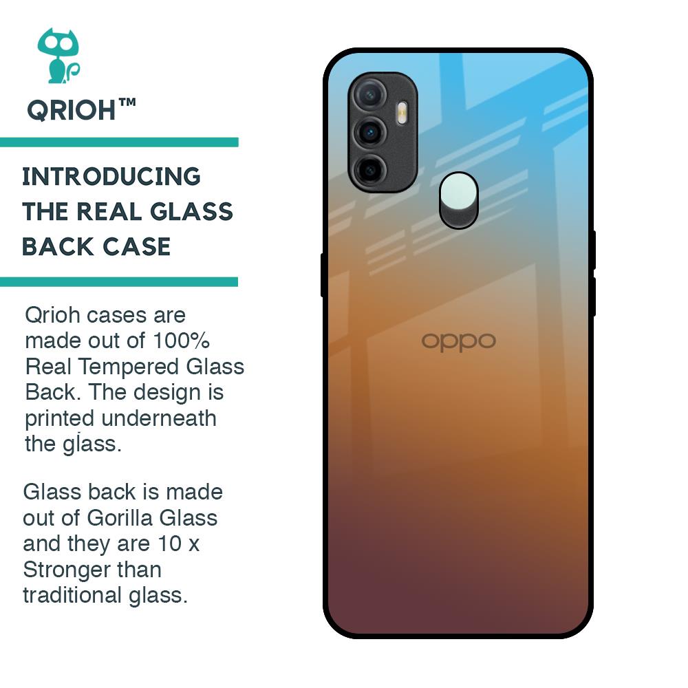 Rich Brown Glass Case for Oppo A33