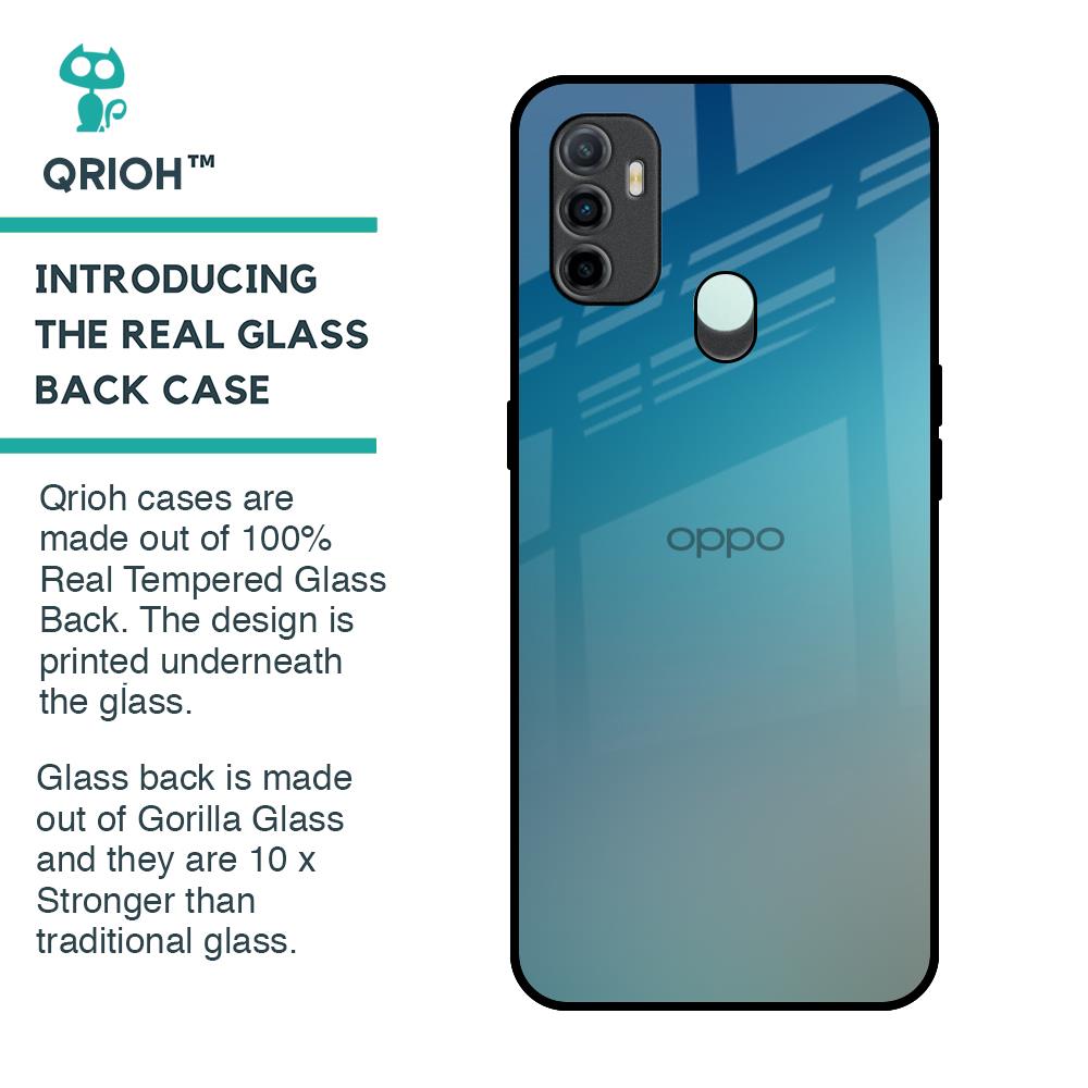 Sea Theme Gradient Glass Case for Oppo A33