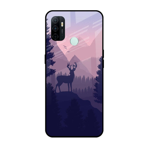 Deer In Night Oppo A33 Glass Cases & Covers Online