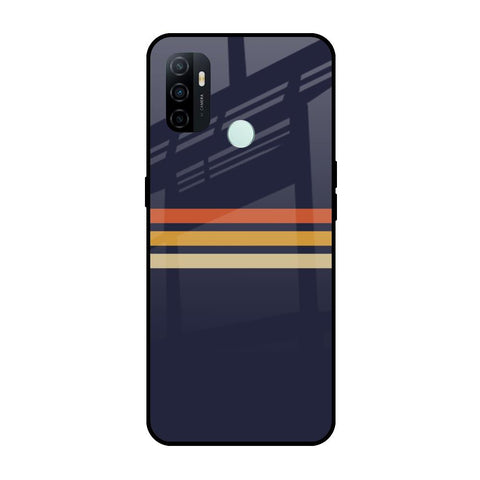 Tricolor Stripes Oppo A33 Glass Cases & Covers Online