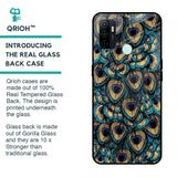 Peacock Feathers Glass case for Oppo A33