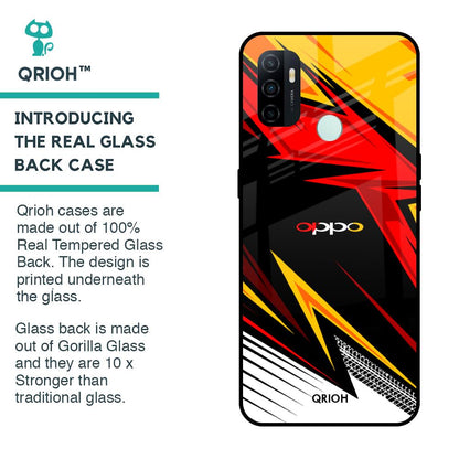 Race Jersey Pattern Glass Case For Oppo A33