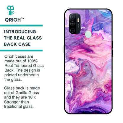 Cosmic Galaxy Glass Case for Oppo A33