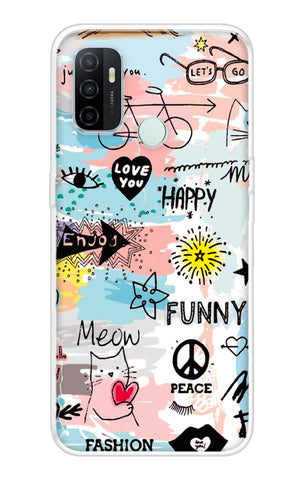 Happy Doodle Oppo A33 Back Cover