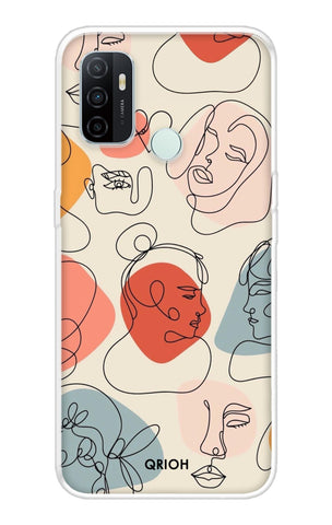 Abstract Faces Oppo A33 Back Cover