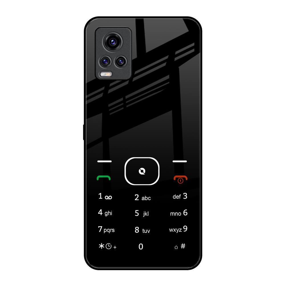 Classic Keypad Pattern Vivo V20 Pro Glass Back Cover Online