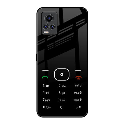 Classic Keypad Pattern Vivo V20 Pro Glass Back Cover Online
