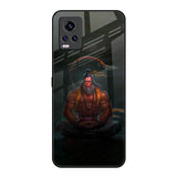 Lord Hanuman Animated Vivo V20 Pro Glass Back Cover Online