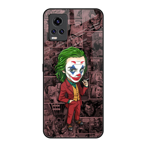 Joker Cartoon Vivo V20 Pro Glass Back Cover Online