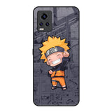 Orange Chubby Vivo V20 Pro Glass Back Cover Online