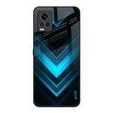 Vertical Blue Arrow Vivo V20 Pro Glass Back Cover Online